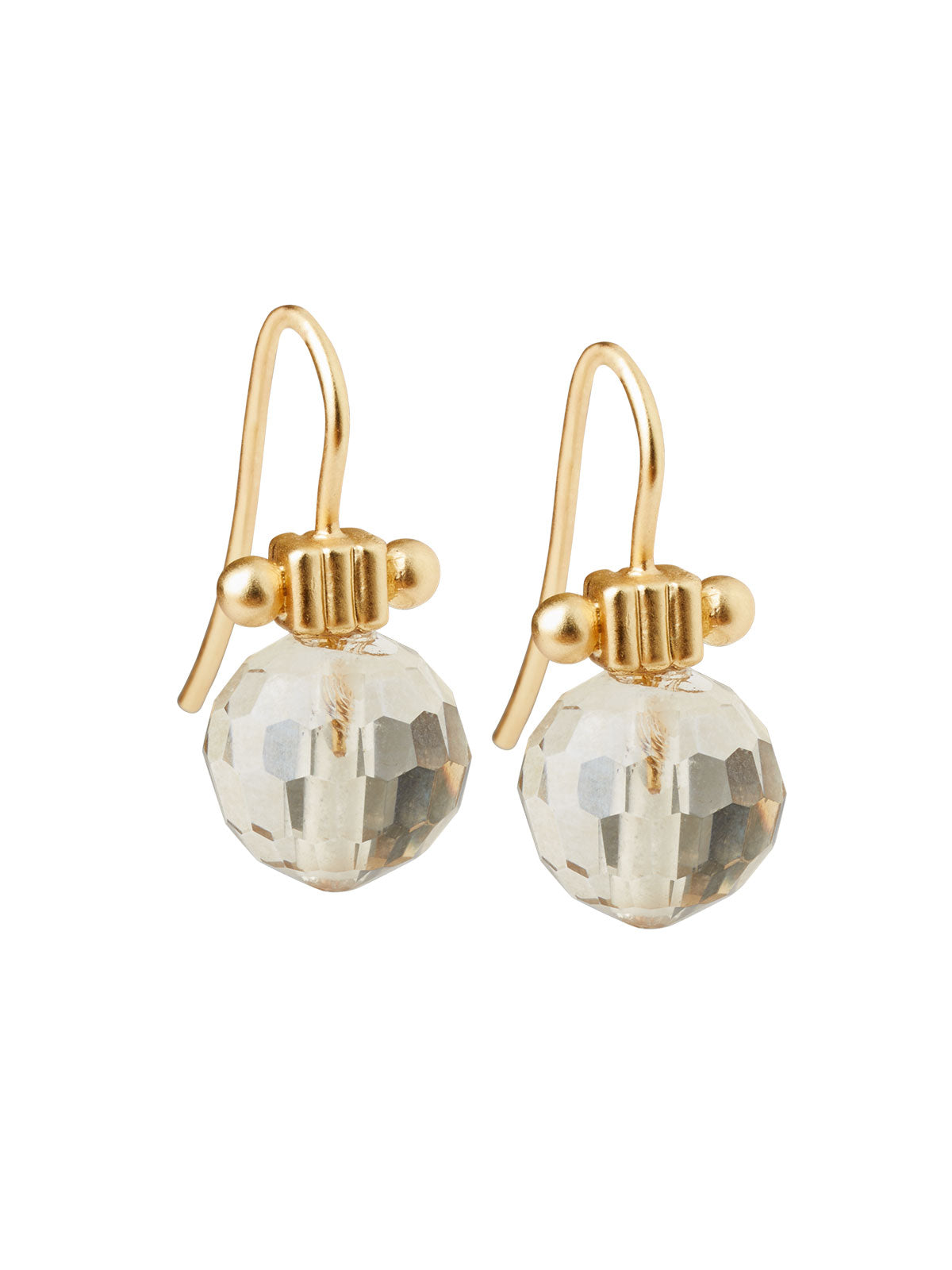 Champagne deals crystal earrings