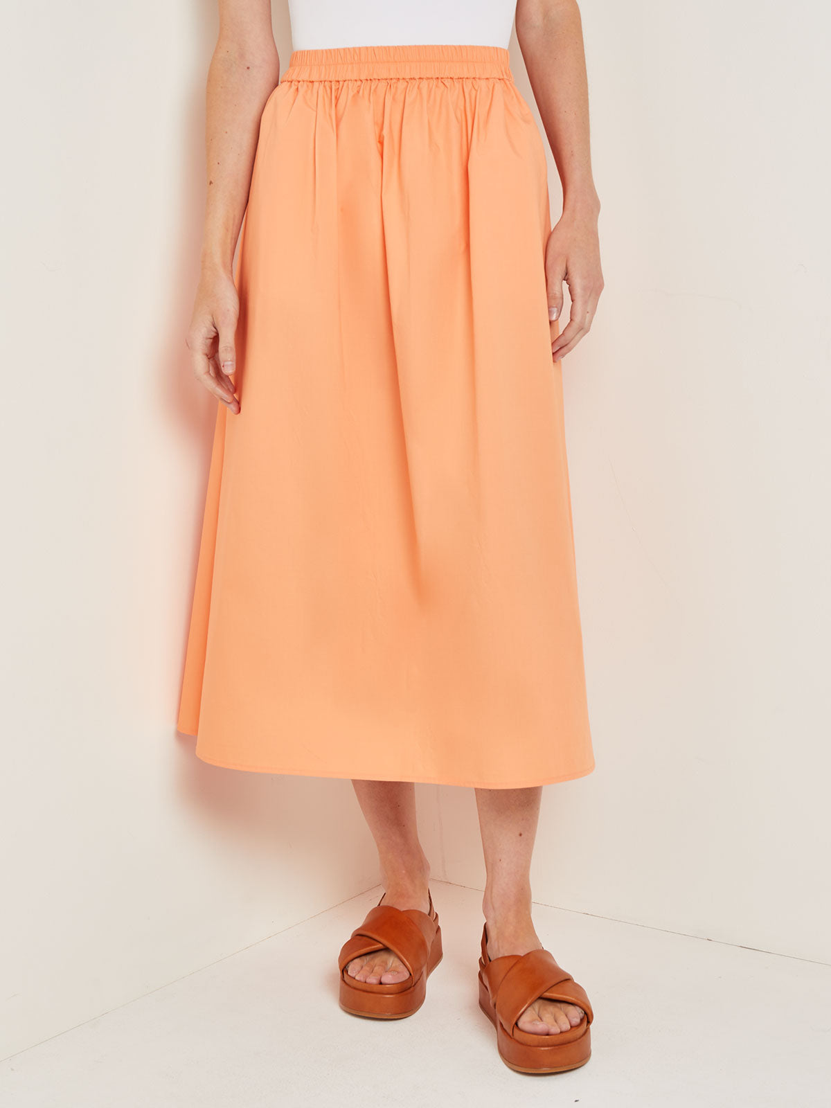 Maxi A Line Skirt Cotton