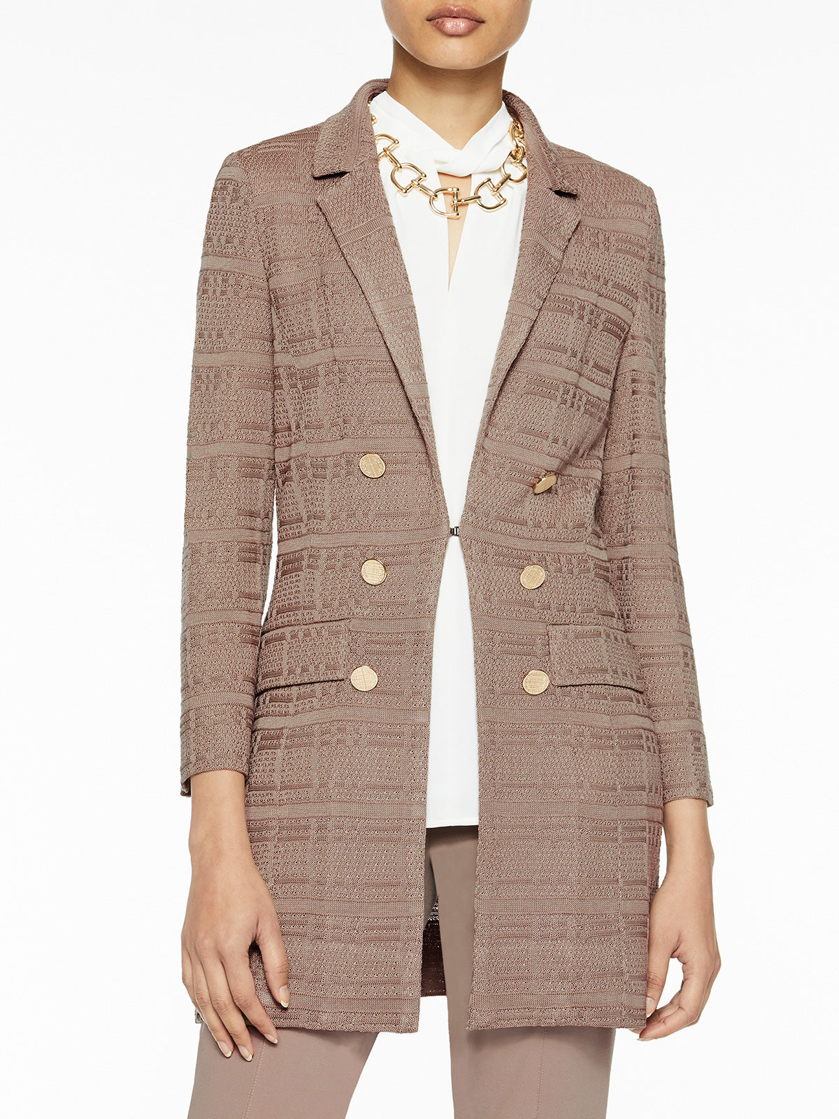 Tailored Signature Knit Jacket