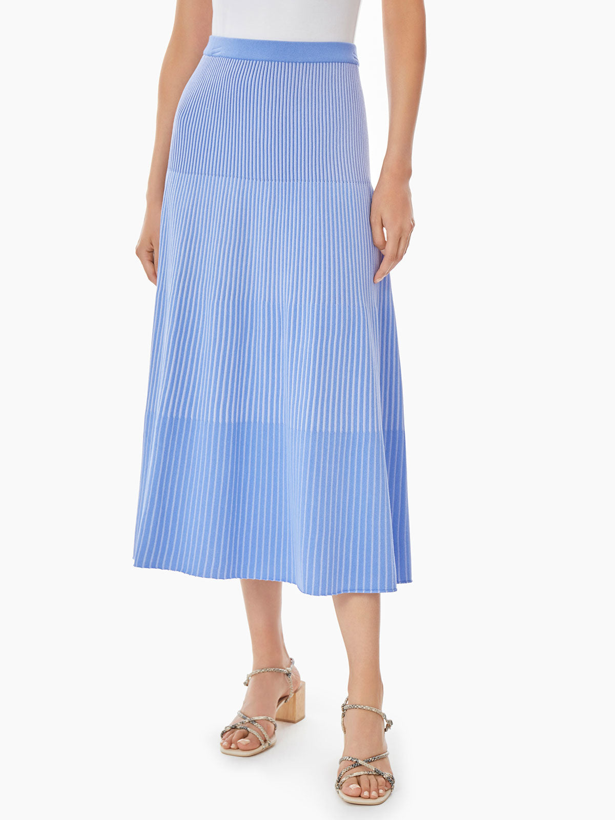 Laurena knit hotsell midi skirt white