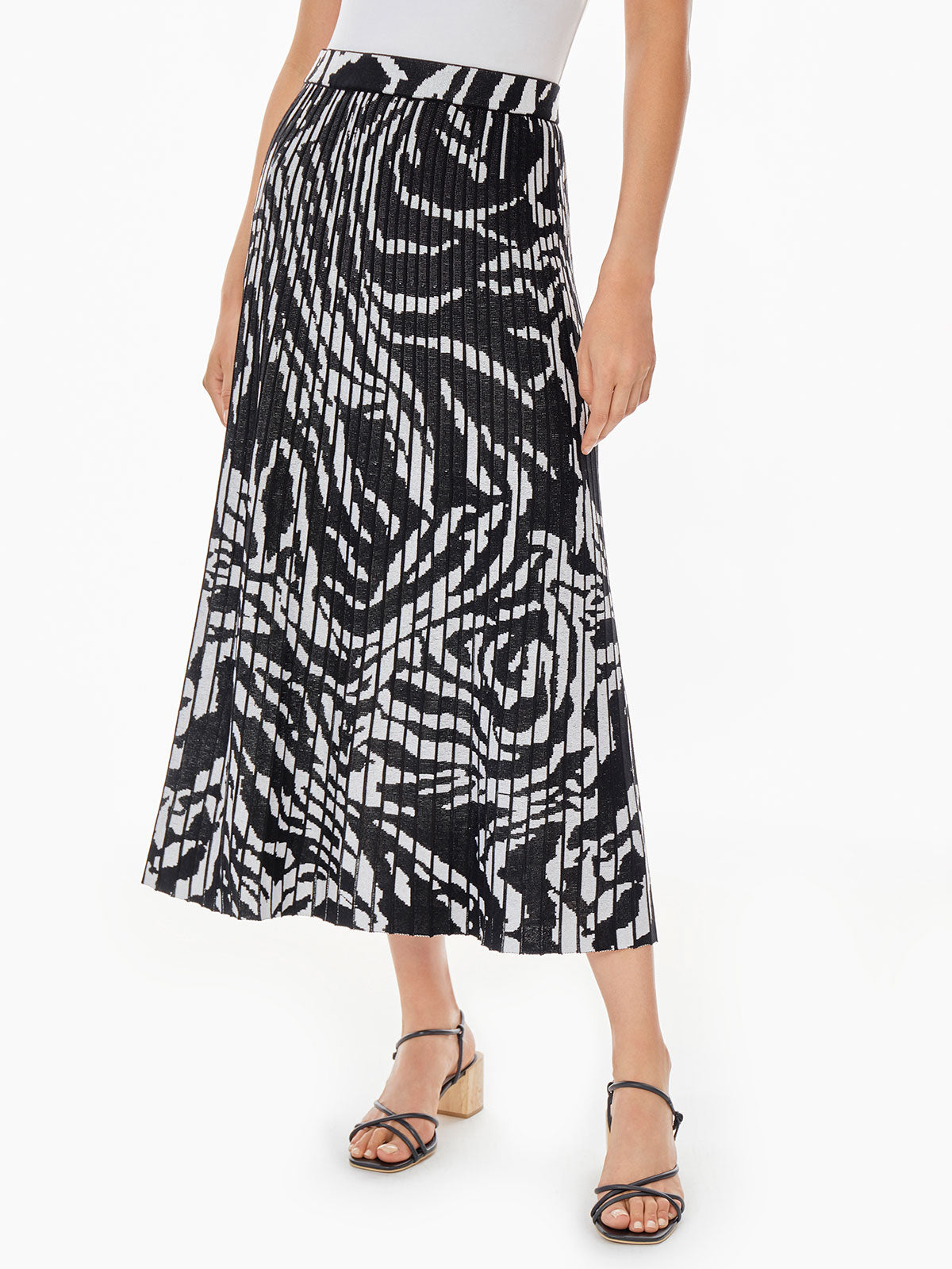 White 2024 zebra skirt