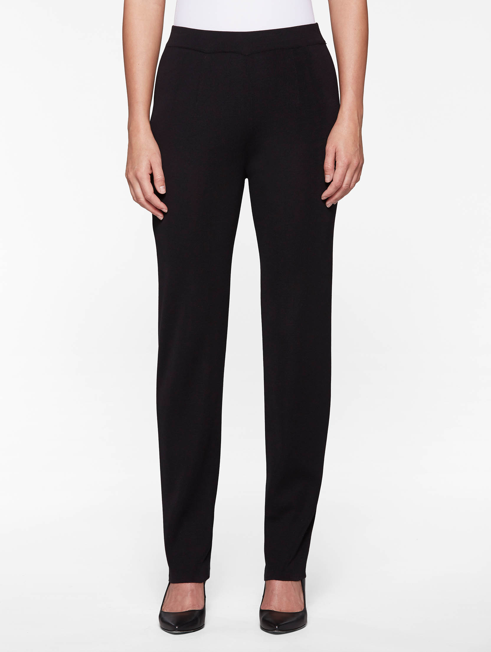 Style & Co. Petite Knit Skimmer Pants in Black