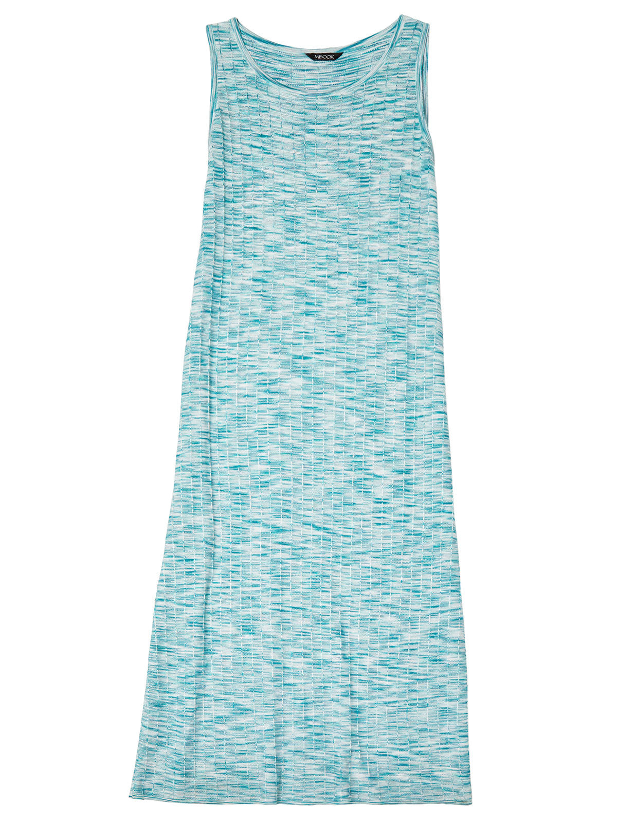 Denim 24 7 1X Sleeveless Black Blue Geometric Print Maxi Dress Lightweight