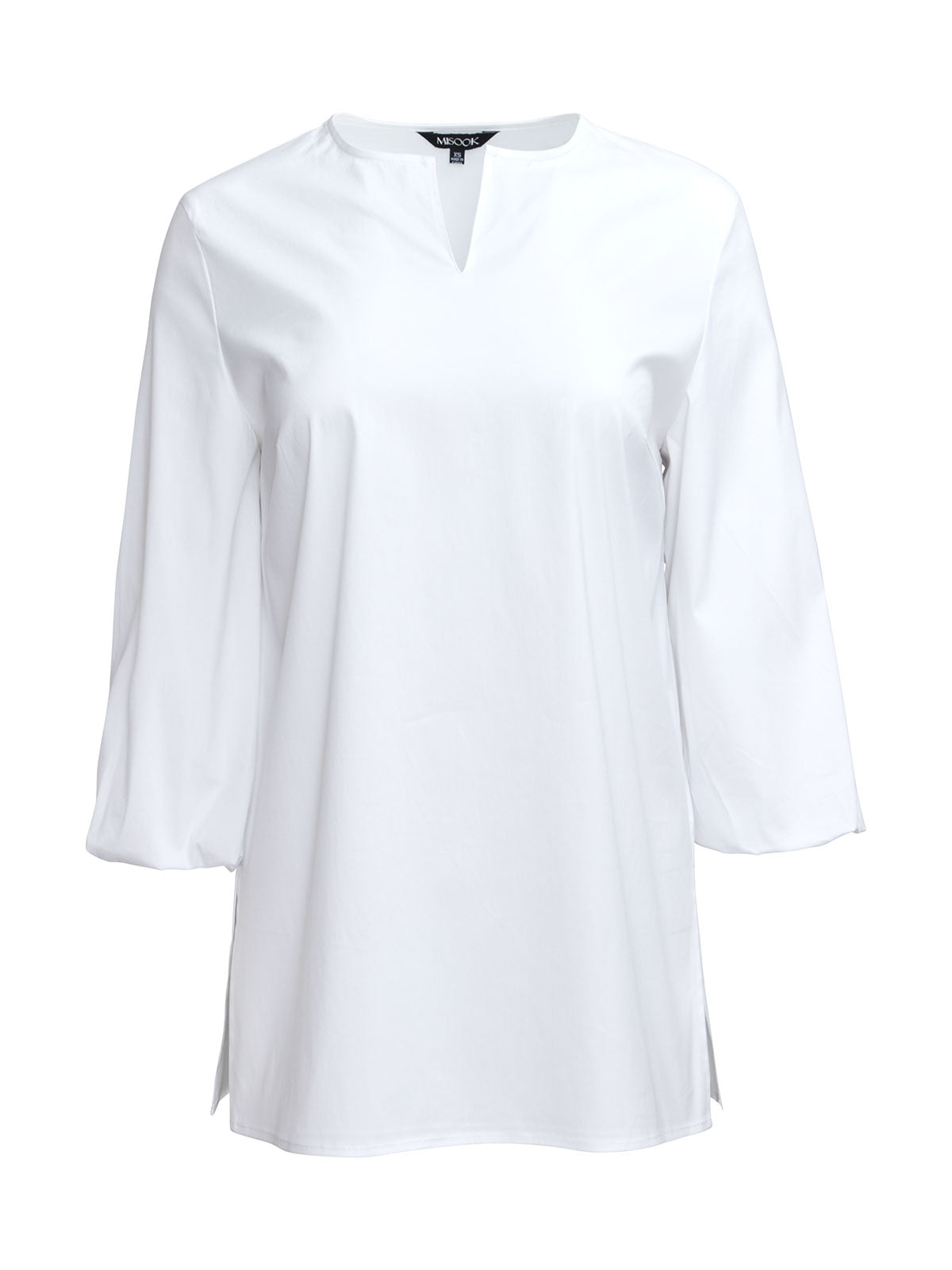 White Pleated Bishop Sleeve Louis Vuitton Blouse Top Shirt. 