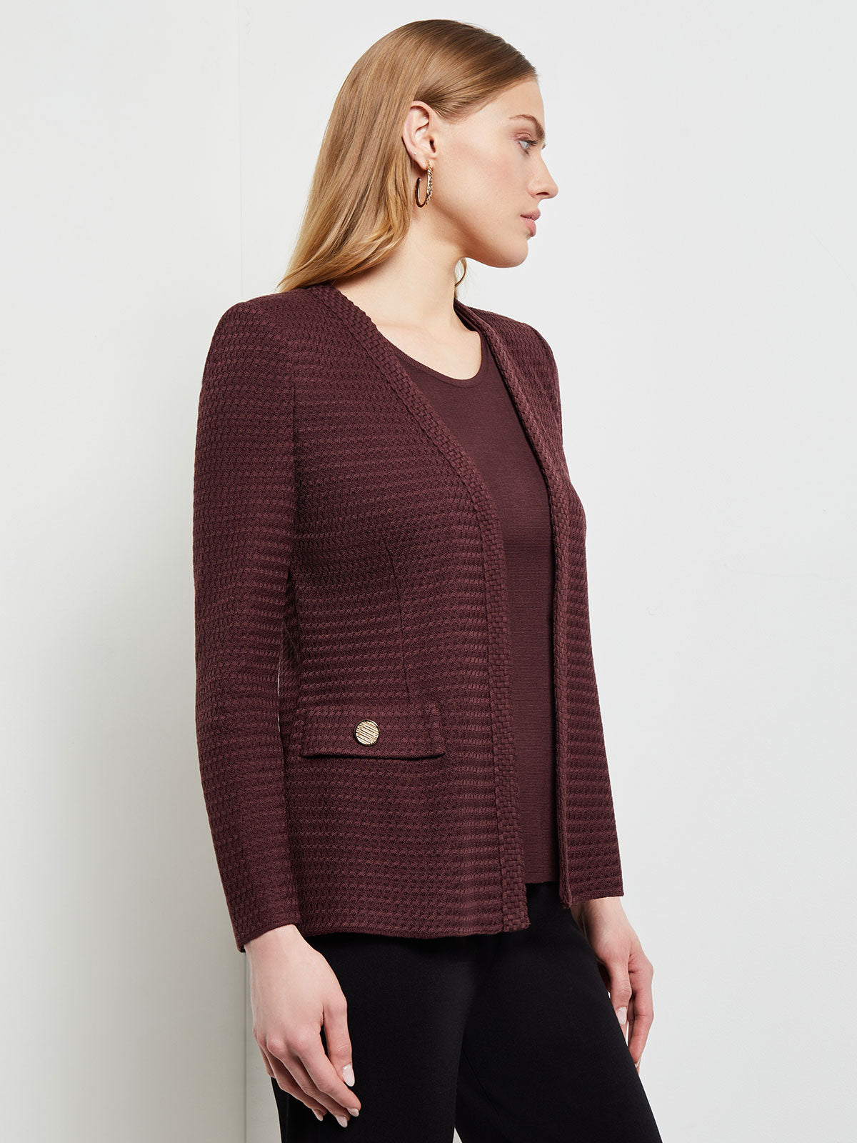 Tailored cardigan clearance jacket