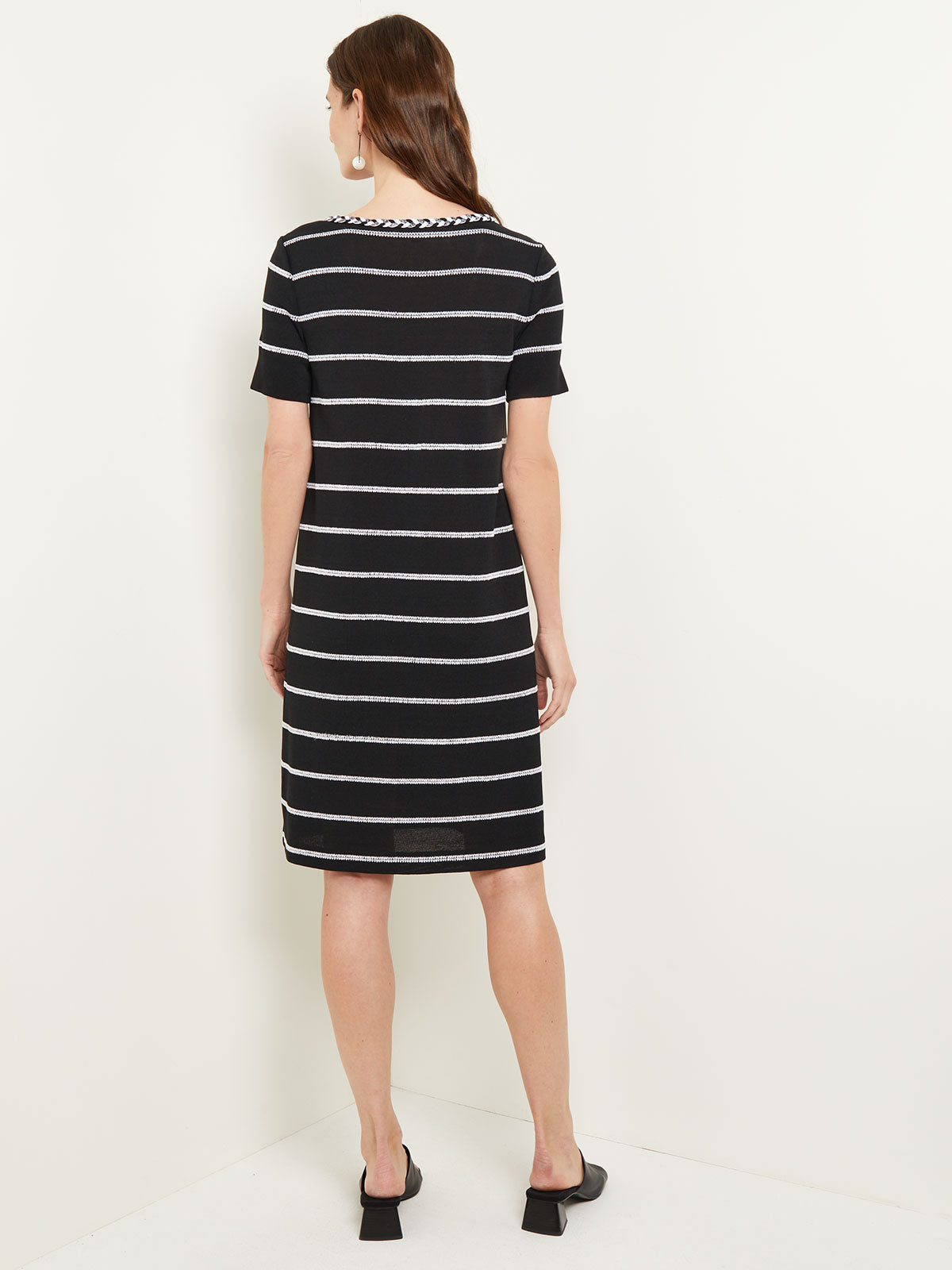 Black knit outlet shift dress