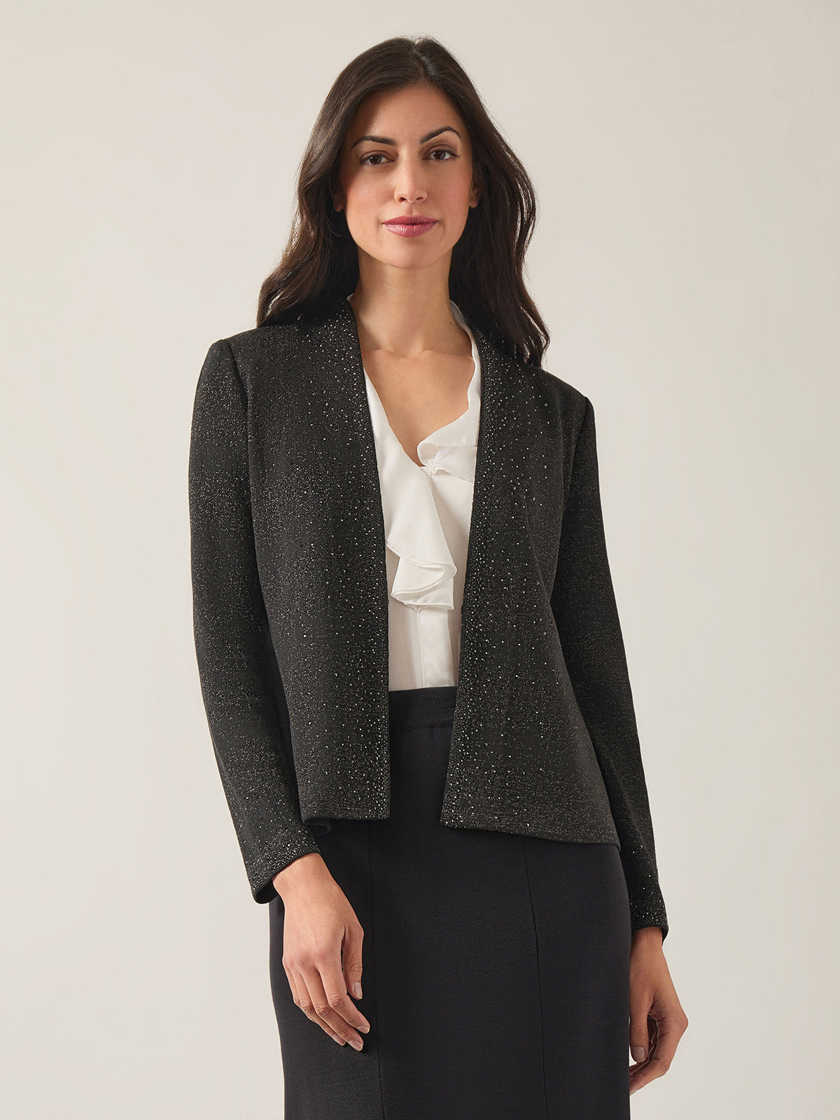 Misook Collection store Herringbone Blazer L