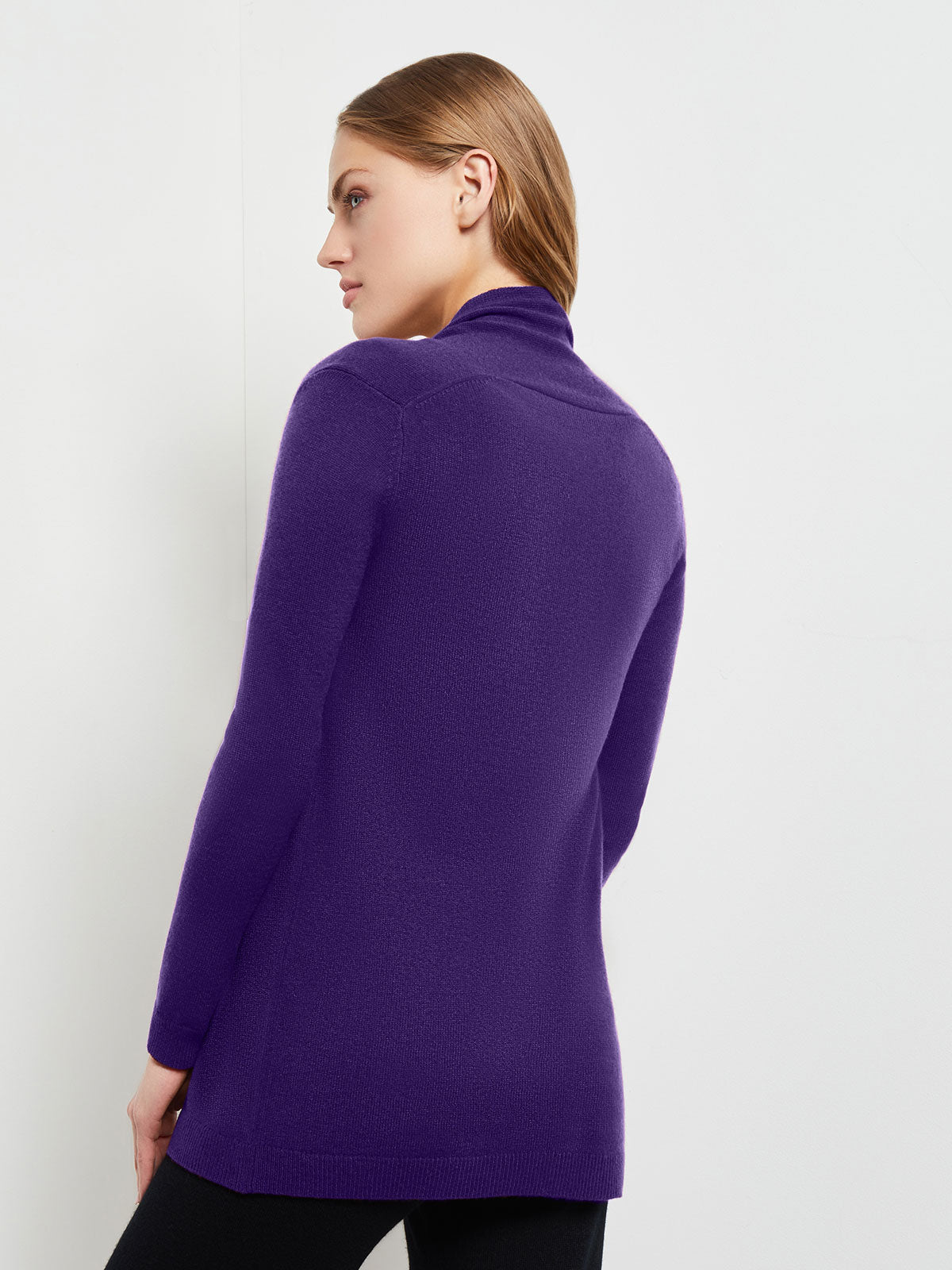 Purple on sale cashmere sweater