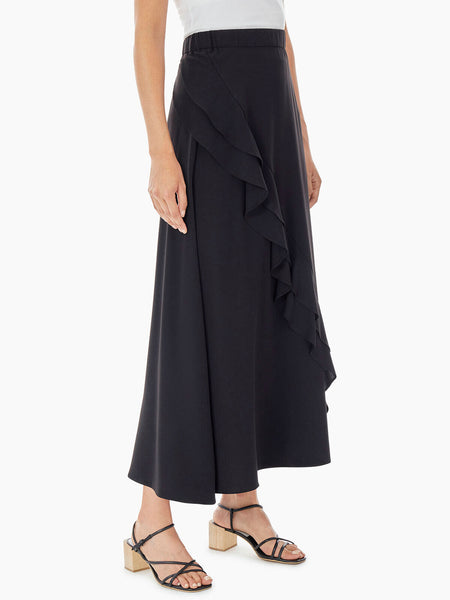 Ruffle Maxi Skirt - Black Ruffle Skirt | Misook