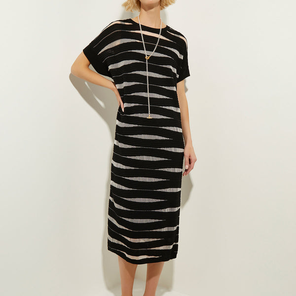 Harmony burnout stripe dress sale